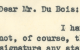 Mr. Dr. Du Bois: